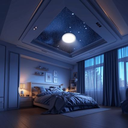 Aigostar - Iluminação de teto LED RGBW para casa de banho com regulação MESH Inteligente LED/12W/230V IP44 + comando