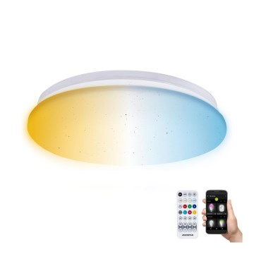 Aigostar - Iluminação de teto para casa de banho LED com regulação MESH Inteligente LED/12W/230V 3000-6500K IP44 + comando