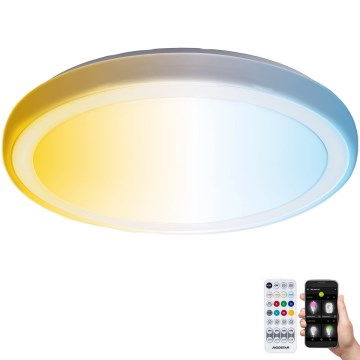 Aigostar - Iluminação de teto para casa de banho LED com regulação MESH Inteligente LED/24W/230V 3000-6500K IP44 + comando