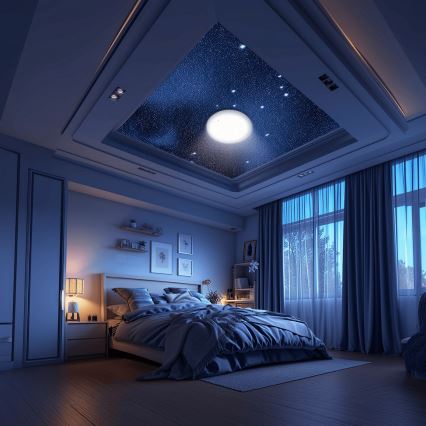 Aigostar - Iluminação de teto para casa de banho LED com regulação MESH Inteligente LED/18W/230V 3000-65000K IP44 + comando