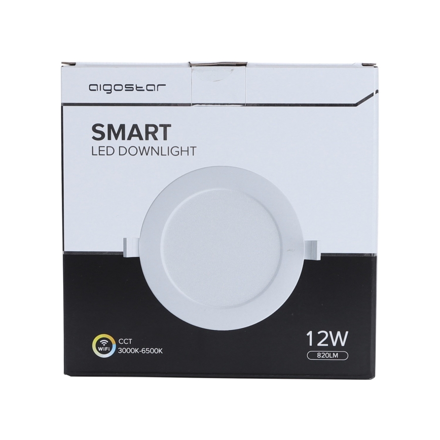 Aigostar - Iluminação embutida LED com regulação LED/12W/230V d. 17 cm Wi-Fi