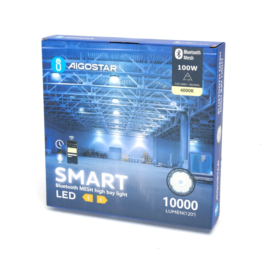 Aigostar - Luz industrial de exterior LED regulável MESH High Bay LED/100W/230V 4000K IP65