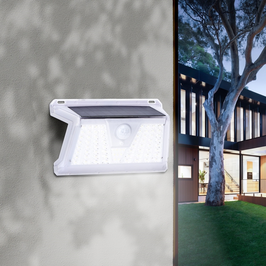 Aigostar - Iluminação exterior solar LED com sensor LED/2,4W/5V IP65