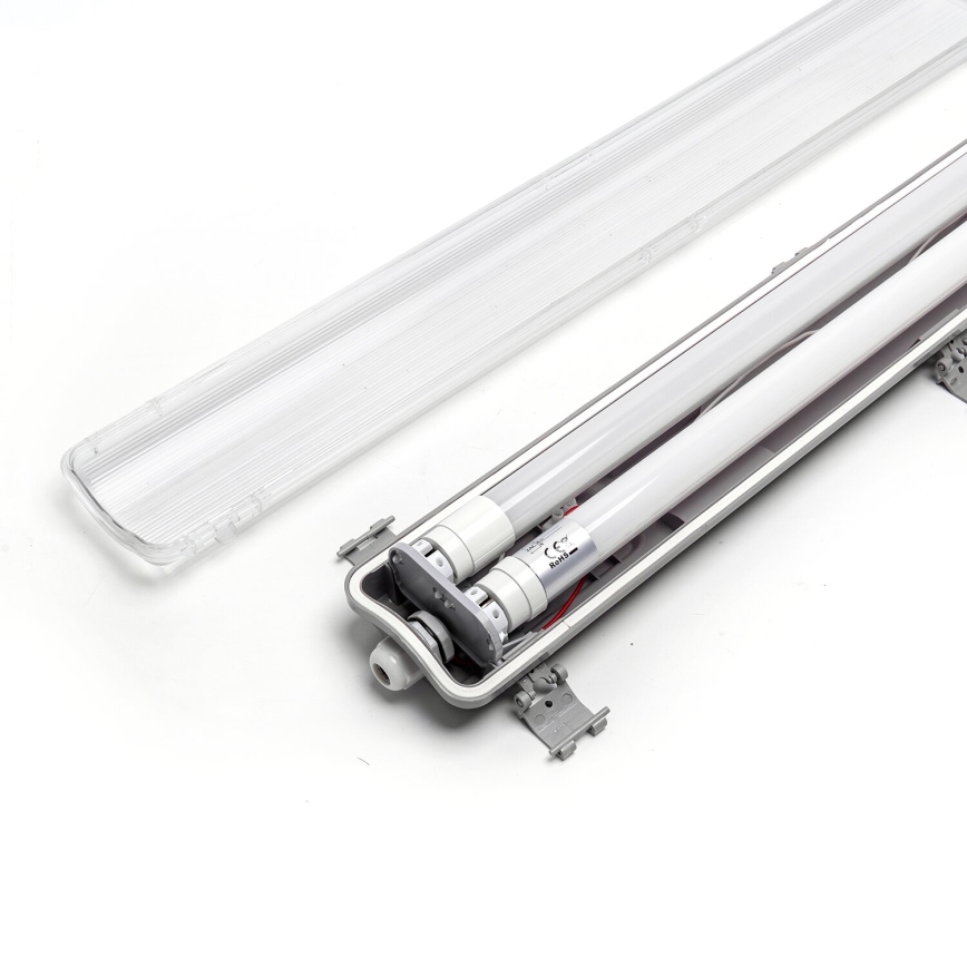 Aigostar - Iluminação industrial fluorescente LED 2xG13/9W/230V 4000K 66,6 cm IP65