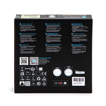 Aigostar - Iluminação integrada LED de teto LED/12W/230V diâmetro 17,4 cm 4000K branco