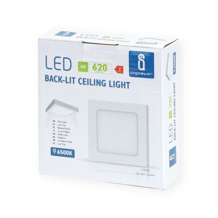 Aigostar -  Iluminação integrada LED de teto LED/6W/230V 12,2x12,2 cm 6500K branco