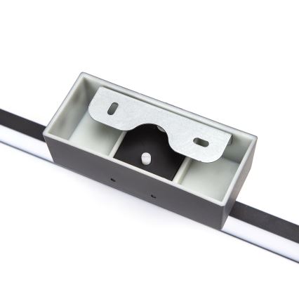 Aigostar - Iluminação LED para espelho de casa de banho, 8 W, 230 V, 4000 K, 40 cm, IP44, preta