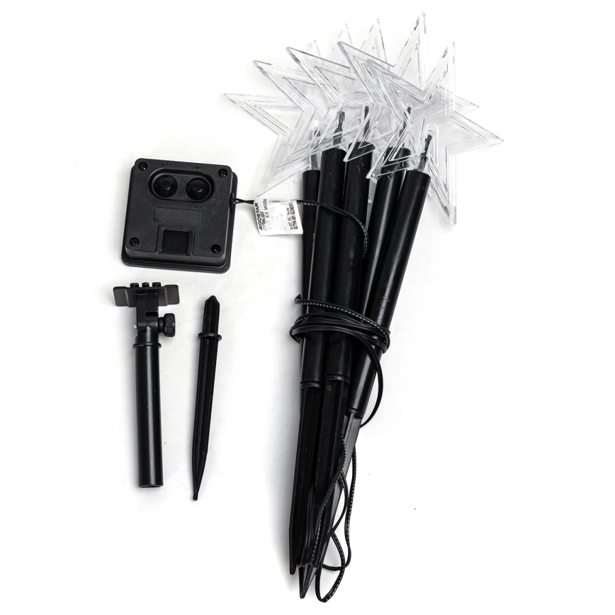 Aigostar - Iluminação LED solar de natal LED/0,054W/1,2V 1m IP65 800 mAh branco frio