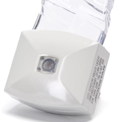 Aigostar - Luz noturna LED com sensor de anoitecer LED/0,2W/230V 6500K