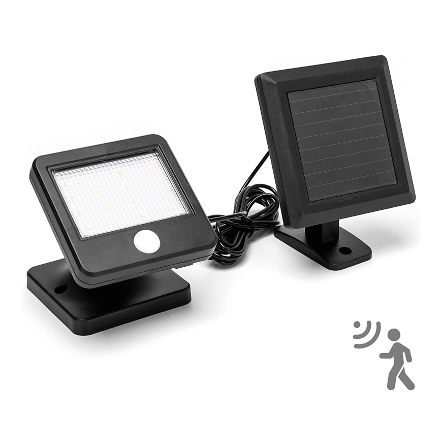 Aigostar - Iluminação solar de parede LED com sensor LED/0,64W/3,7V 600 mAh 6500K IP44