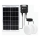 Aigostar - Iluminação solar LED 2xLED/35W/12V 6000 mAh 6500K diâmetro 16,8 cm + comando