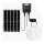Aigostar - Iluminação solar LED 2xLED/70W/12V 12000 mAh 6500K diâmetro 20,5 cm + comando
