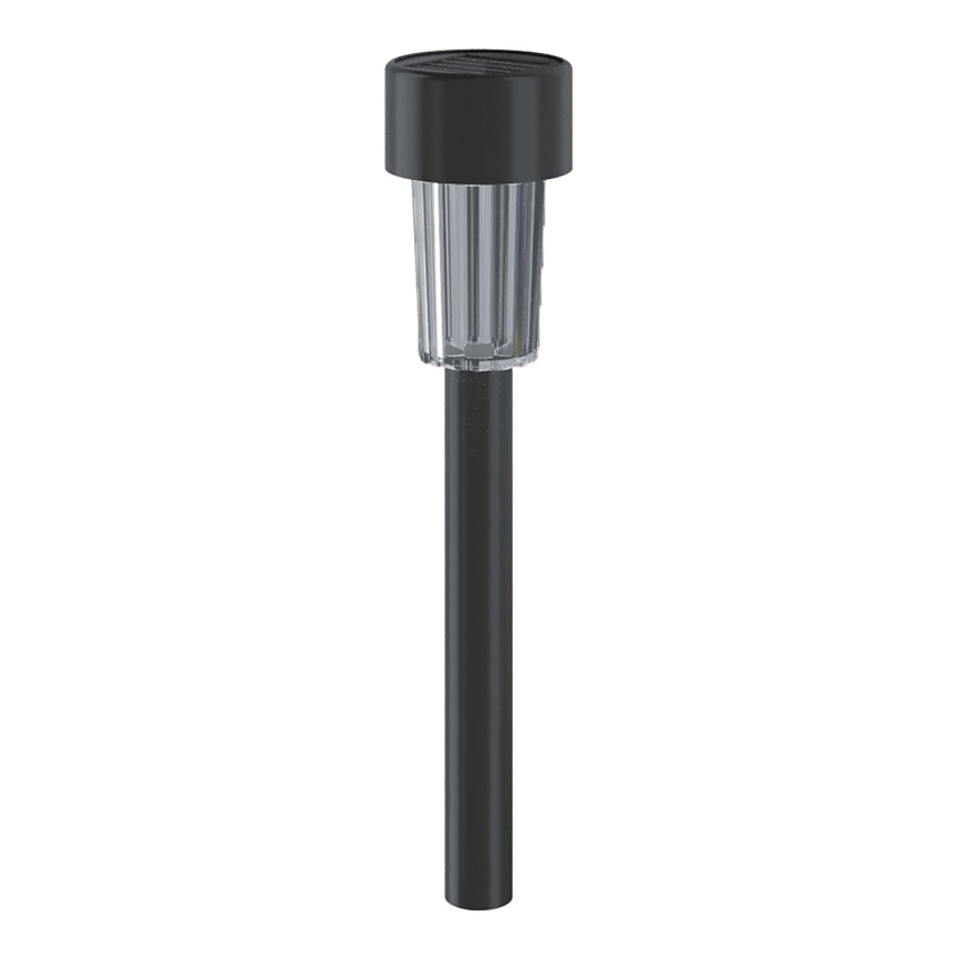 Aigostar - Iluminação solar LED com sensor soumraku LED/0,006W/1,2V 40 mAh 29,5 cm preto 6500K IP44