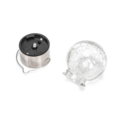 Aigostar - Iluminação solar LED LED/0,006W/1,2V diâmetro 6 cm 6500K IP44