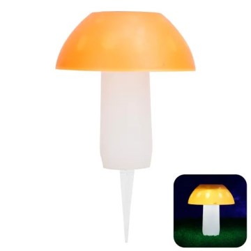 Aigostar - Iluminação solar LED LED/0,024W/1,2V 200 mAh 2700K IP44 cogumelos