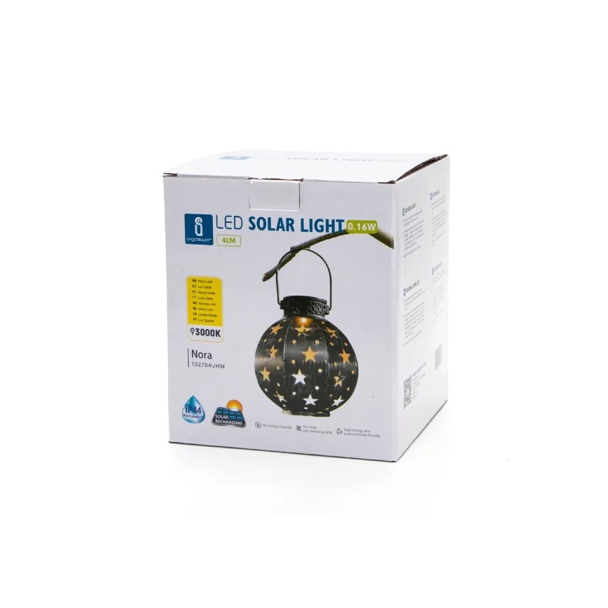 Aigostar - Iluminação solar LED LED/0,16W/2V 3000K IP44