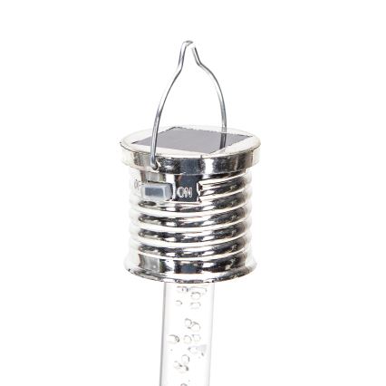 Aigostar - Iluminação solar LED RGB LED/0,006W/1,2V cromado IP44
