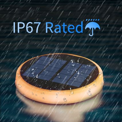 Aigostar - Iluminação solar LED RGB LED/0,6W/3,7V IP65