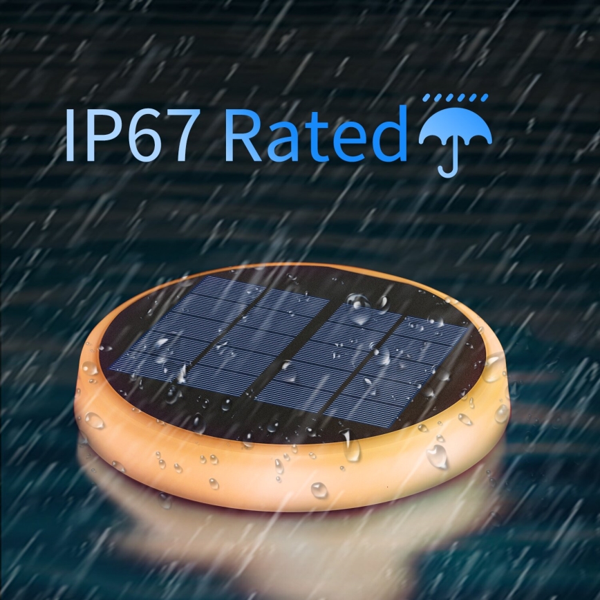 Aigostar - Iluminação solar LED RGB LED/0,6W/3,7V IP65