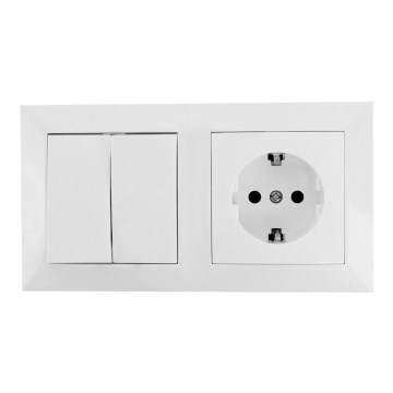 Aigostar - Interruptor doméstico com uma tomada 1x16A/250V