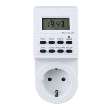 Aigostar - Interruptor temporizador digital 250V/16A