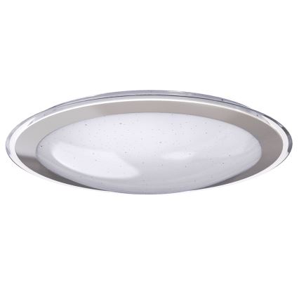 Aigostar - Lâmpada de teto LED regulável 30W/230V 2700-6500K com 42,9 cm cromado + controle remoto