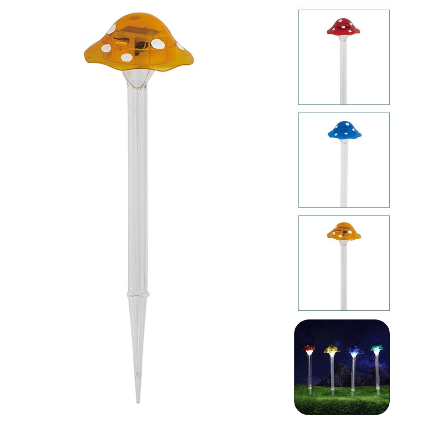 Aigostar - Luminária Solar LED LED/0,006W/1,2V 100 mAh 2700K IP44 amarela