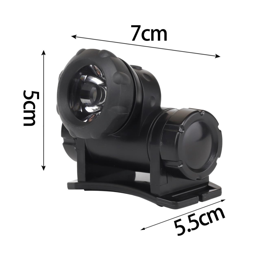 Aigostar - Lanterna de cabeça LED LED/1,8W/3xAAA
