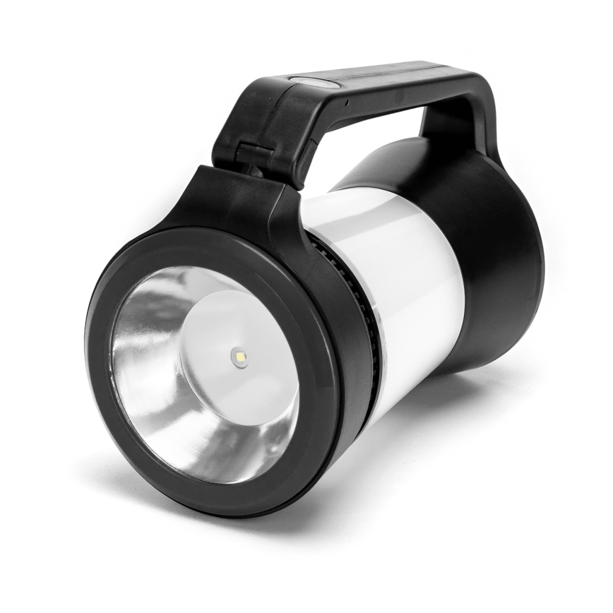 Aigostar - Lanterna de campismo LED regulável 3em1 LED/3xAA preto