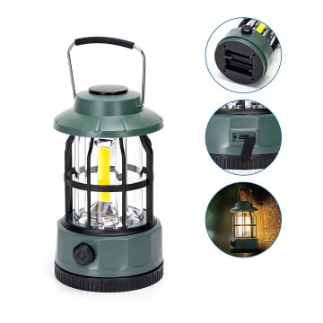 Aigostar - Lanterna de campismo recarregável e regulável LED/2,87W/3,7V