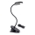 Aigostar - LED Candeeiro de mesa recarregável com regulação com clipe LED/3W/5V 1800mAh preto