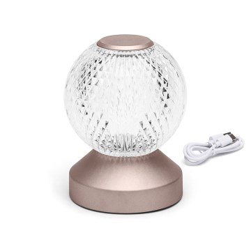Aigostar - LED Candeeiro de mesa recarregável com regulação LED/1W/5V 2700/4000/6500K 1800mAh 13,5 cm