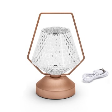 Aigostar - LED Candeeiro de mesa recarregável com regulação LED/1W/5V 2700/4000/6500K 1800mAh 20 cm