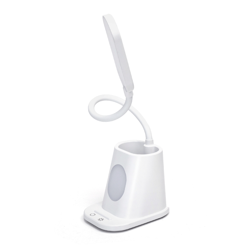 Aigostar - LED Candeeiro de mesa recarregável com regulação LED/2,8W/5V 1800mAh 3000/5000K branco