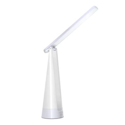 Aigostar - LED Candeeiro de mesa recarregável com regulação LED/7W/5V 4000K 4400 mAh branco