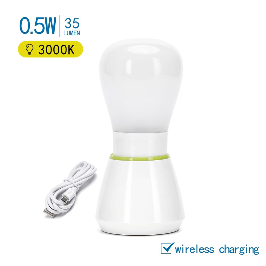 Aigostar - LED Recarregável iluminação noturna LED/0,5W/5V 3000K