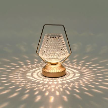 Aigostar - LED Candeeiro de mesa recarregável com regulação LED/1W/5V 2700/4000/6500K 1800mAh 20 cm