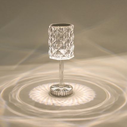 Aigostar - LED Candeeiro de mesa recarregável com regulação LED/1W/5V 2700/4000/6500K 1800mAh 26 cm