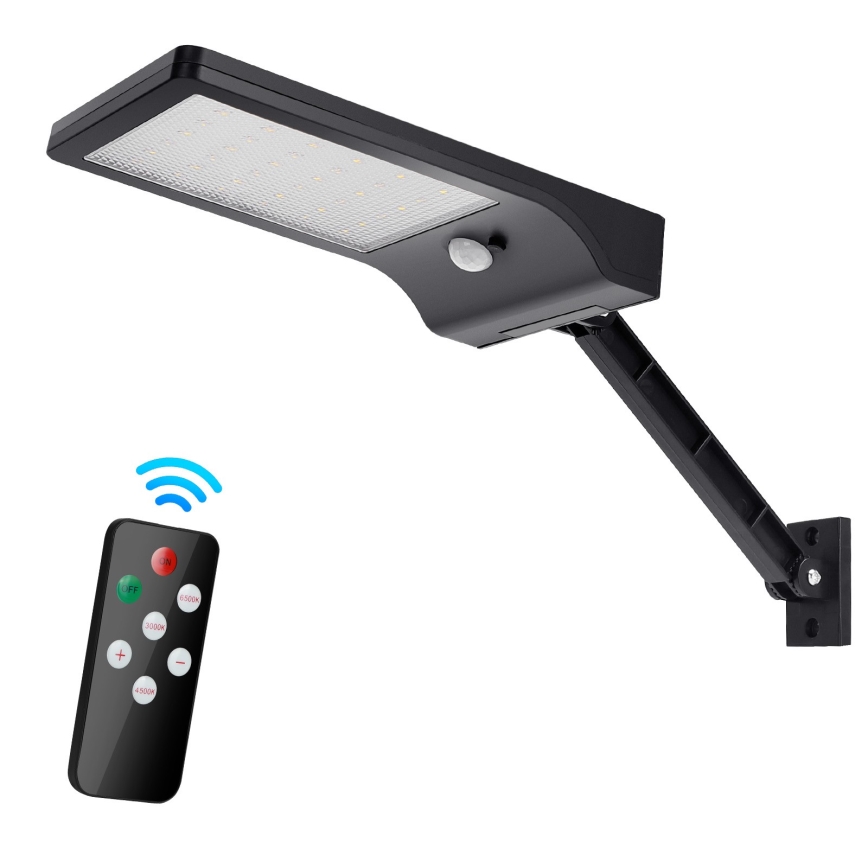Aigostar - LED Regulação solar candeeiro com sensor LED/2,3W/5,5V IP65 + controlo remoto