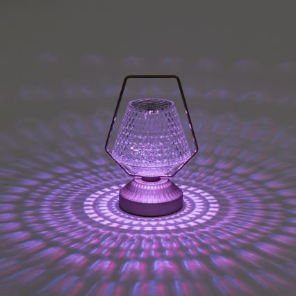 Aigostar - LED RGB Candeeiro de mesa recarregável com regulação LED/1W/5V 1800mAh 20 cm + controlo remoto