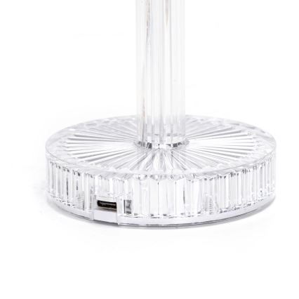 Aigostar - LED RGB Candeeiro de mesa recarregável com regulação LED/1W/5V 1800mAh 26 cm + controlo remoto