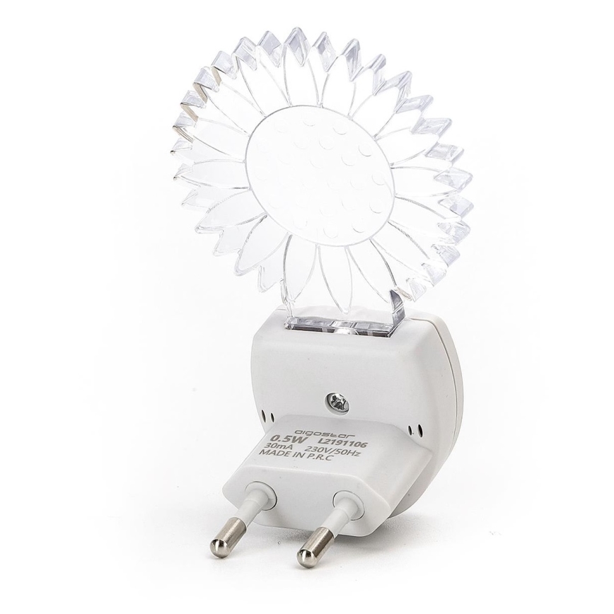 Aigostar - LED RGB Iluminação noturna com sensor LED/0,5W/230V sun