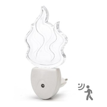 Aigostar - LED RGB Night light with a sensor LED/0,5W/230V flame