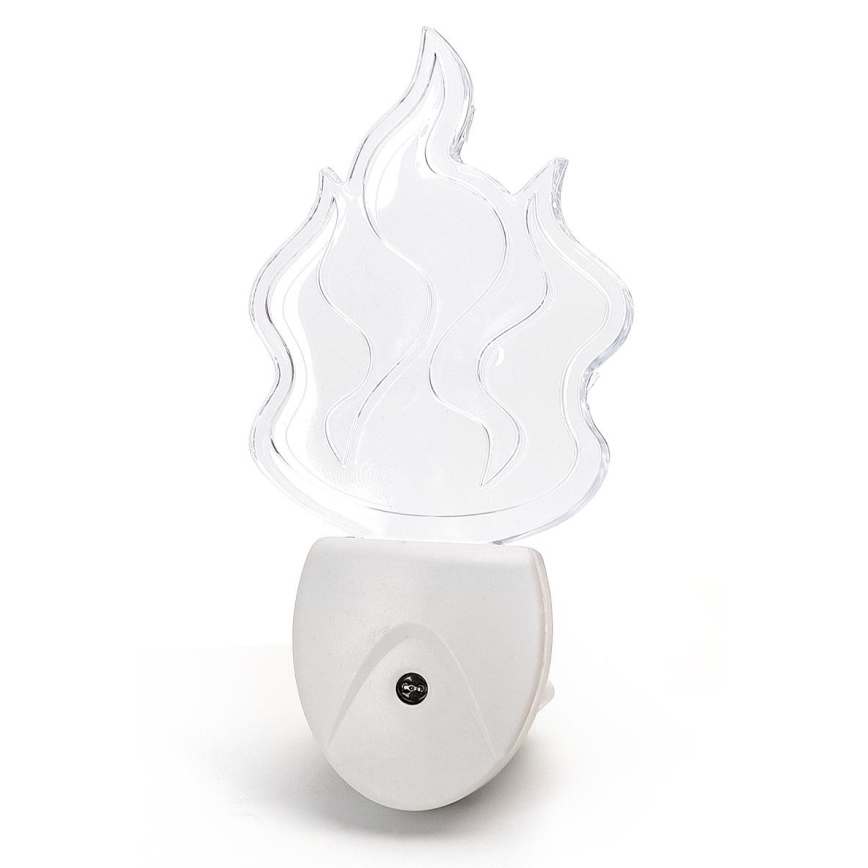 Aigostar - LED RGB Night light with a sensor LED/0,5W/230V flame
