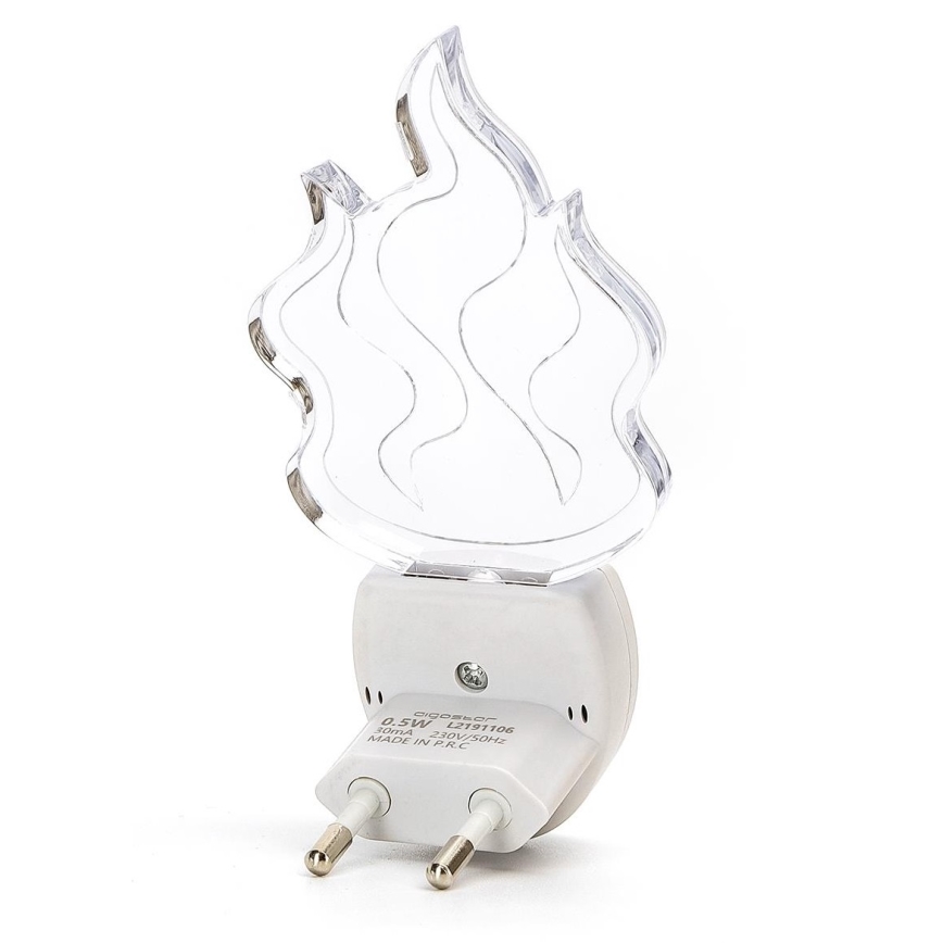 Aigostar - LED RGB Night light with a sensor LED/0,5W/230V flame