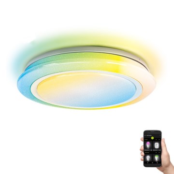 Aigostar - LED RGBW Iluminação de casa de banho com regulação LED/27W/230V 40 cm Wi-Fi IP44