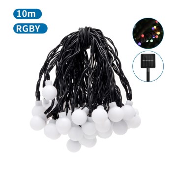 Aigostar - LED Solar corrente decorativa 50xLED/8 funções 12m IP65 multicolor