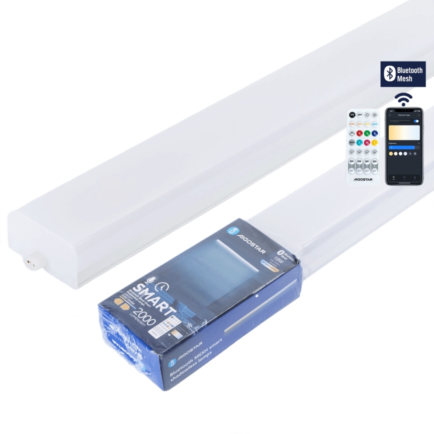 Aigostar - Luminária LED tipo fluorescente MESH LED/18W/230V 3000-6500K