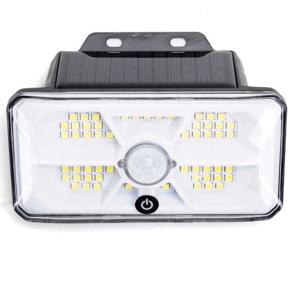 Aigostar - Luminária Solar LED com Sensor LED/3,7V 6500K 500 mAh IP65 na cor preta