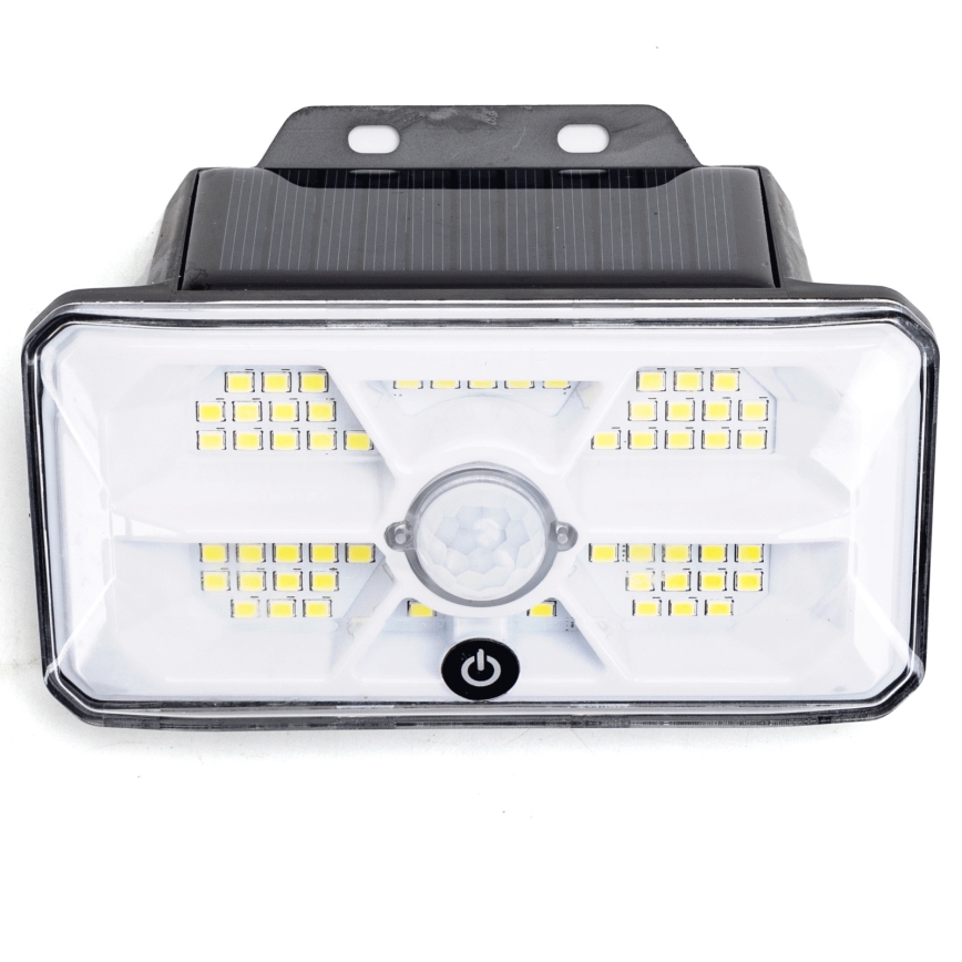 Aigostar - Luminária Solar LED com Sensor LED/3,7V 6500K 500 mAh IP65 na cor preta